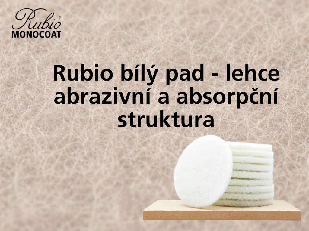 abrazivní struktura bílého padu